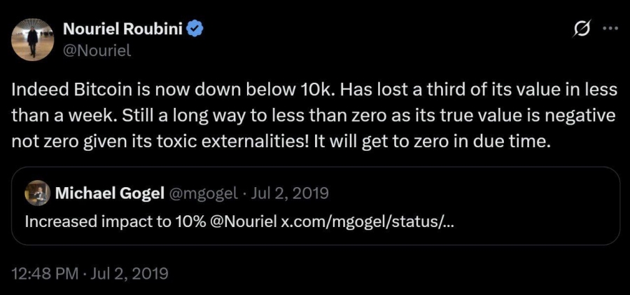 بازگشت به گذشته: پیش‌بینی سقوط صفر دلاری بیت‌کوین که هرگز محقق نشد