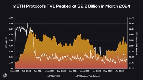 رشد و ثبات پروتکل mETH از زمان راه&zwnj;اندازی عمومی