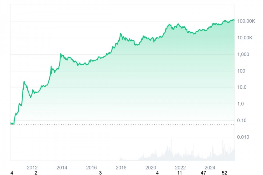مروری بر تاریخچه قیمت بیت کوین