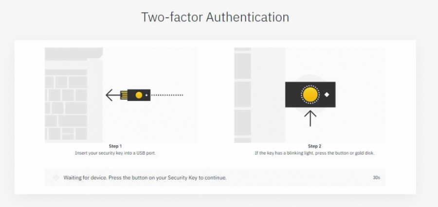 آموزش استفاده از کلید امنیتی Yubikey در سایت Binance