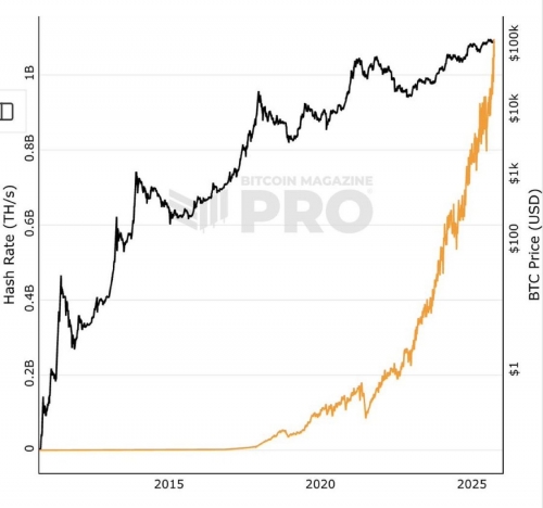 رشد سهم هش بیت&zwnj;کوین به شکل نمایی
